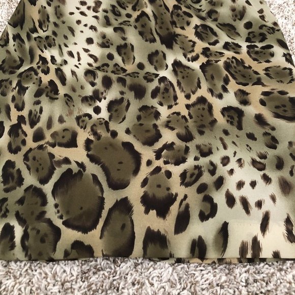 LE SUIT Women Thin Polyester A-line Skirt Multicolor Animal Print Size 8 Zipper - Picture 2 of 11